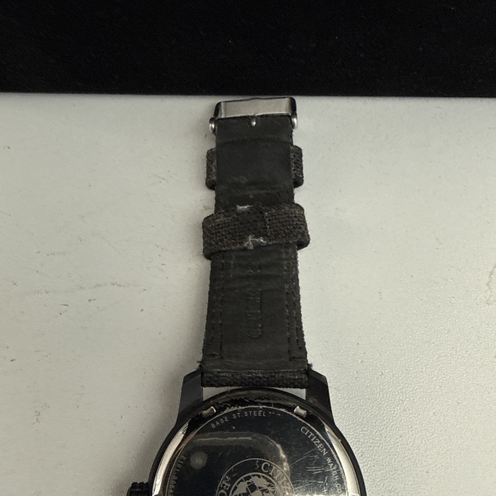 Citizen Chandler Eco-Drive Watch Men Black Out Day Date 42MM E101-S064783 *READ - Picture 7 of 8